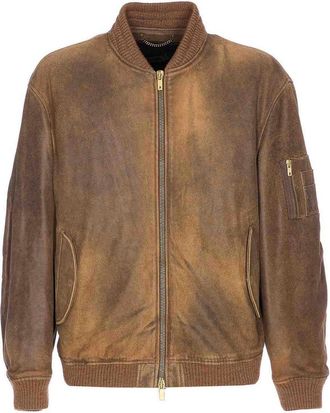 Golden Goose French Roast Journey Lamb Leather Jacket