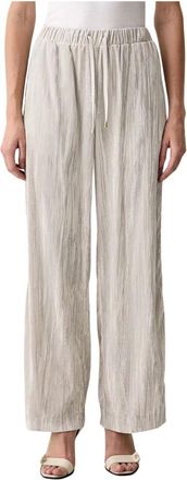 Liu Jo Pantalones anchos - Trousers - Mujer - Gris - XS