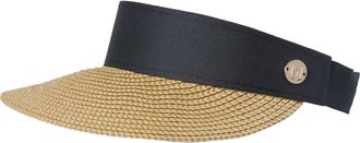 Bruno Magli Straw Visor in Natural/Black at Nordstrom Rack