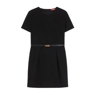 Max Mara Short Dresses, female, Black, XS, Kefalos Dress