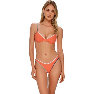 Swim Systems Dani Scoop Bikini Swim Bottoms in Persimmon at Nordstrom, Size X-Large
