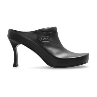 Balenciaga x Scholl - Dames - Muiltjes - Zwart - 38 EU - Leer - Schoenen