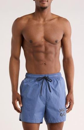 BOSS Paol Swim Trunks in Open Blue at Nordstrom Rack, Size Xx-Large