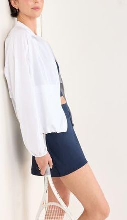 Zella Interval Zip Up Jacket in White at Nordstrom Rack, Size X-Large