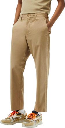 Lacoste Katoenen stretch-chinos voor heren (Bruin)