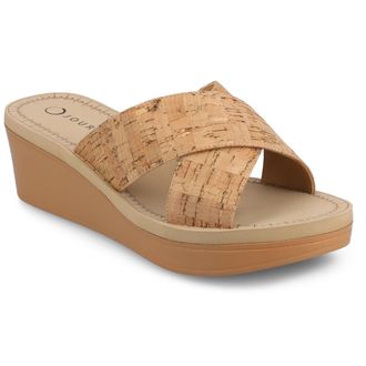 Journee Collection Women & apos;s Biara Platform Wedge Sandals