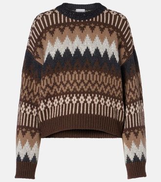 Brunello Cucinelli Cashmere jacquard sweater