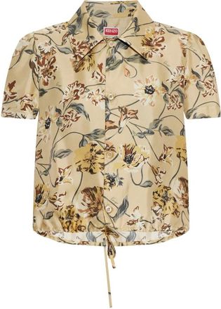 Kenzo Mujer, Blusas y Camisas, Beige, Talla: S