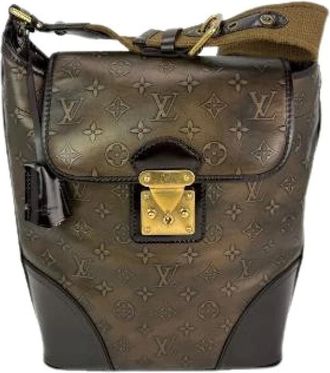 Louis Vuitton Pre-owned Shoulder Bags, female, Brown, Size: ONE SIZE Pre-owned Vintage Canvas Shoulder Bag