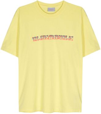 Bluemarble UOLucky logo-print T-shirt - men - Cotton - S - Yellow