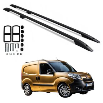 OEM Barras De Techo Fiat Doblo Corto Desde 2010-2022 Negro S&oacute;lido Duradero