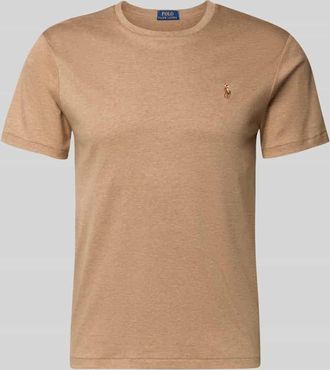 Polo Ralph Lauren Regular Fit T-Shirt aus reiner Baumwolle in Hellbraun, Gr&ouml;&szlig;e XXL