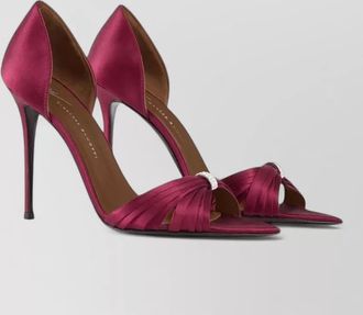 Giuseppe Zanotti satin rhinestone open-toe stiletto sandals