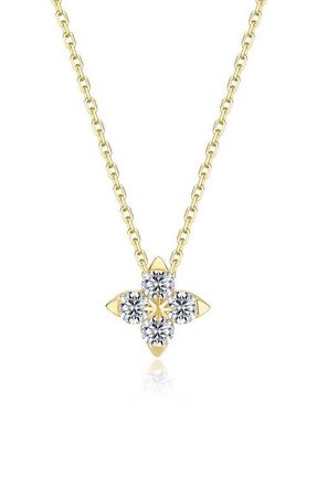 Lafonn Trillium Superbloom Necklace in Gold at Nordstrom, Size 18