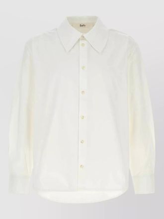 S&eacute;fr poplin trino shirt long sleeves button cuffs
