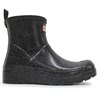 Hunter Play Short Starcloud Rubber Womens Ankle Boots - Black - Size:UK 7