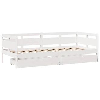 Berkfield Home Practical Daybed with Drawers without Mattress White 80x200 cm So