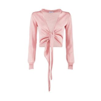 Nenette Blouses, female, Pink, Size: S Cometa Cardigan