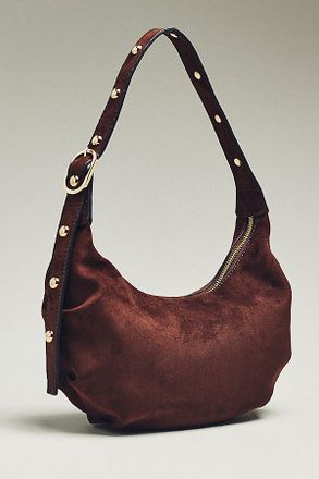 Mali + Lili Vegan-Suede Crescent Bag