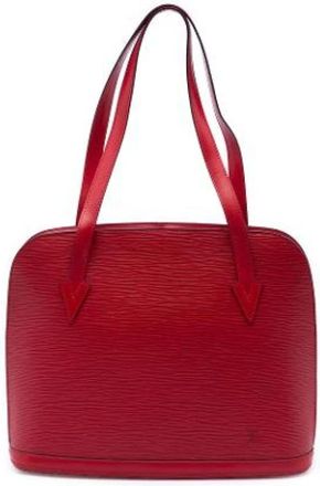 Louis Vuitton Pre-owned Lussac Schoudertas - Dames - Vintage Schoudertas - Rood - ONE Size - Leer - Vintage
