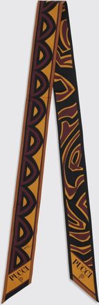 Pucci Fiamme and Baiadera Geometric Print Silk Bandeau Scarf