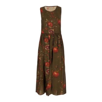 Uma Wang Printed Midi Dress