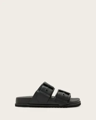 AllSaints Sian Leather Buckle Sandals