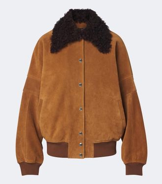 Plan C Suede blouson jacket