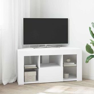 vidaXL vidaXL Mobile TV LED Angolare Bianco 100 x 40 x 50 cm