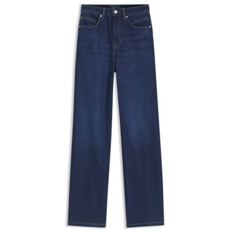 BOSS Wide-leg jeans in marble-washed denim