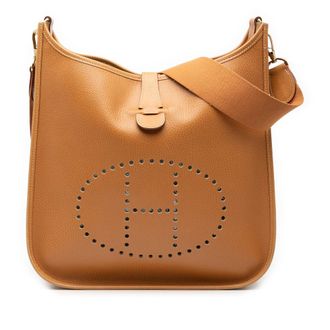 Herm&egrave;s Pre-owned Womens Ardennes Evelyne Gm - Tan Leather - One Size