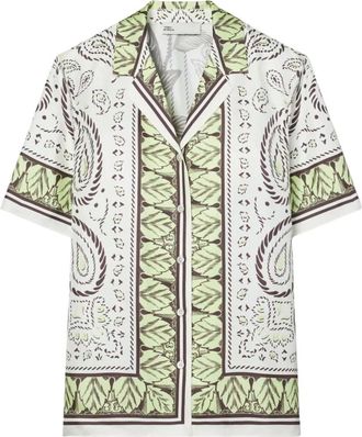 Tory Burch Camp Shirt - Dames - Overhemden - Veelkleurig - S - Overhemden