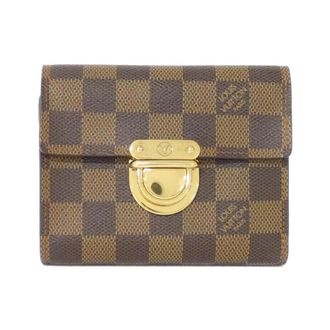 Louis Vuitton Brown Coated Canvas Wallet (Tri-Fold) (Pre-Owned)