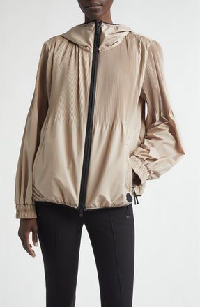Moncler Anemone Hooded Jacket in Neutral at Nordstrom, Size 2