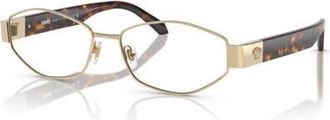 Versace 53mm Irregular optical glasses in Gold at Nordstrom