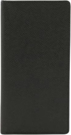 Louis Vuitton Pre-owned Wallets, male, Black, Size: ONE SIZE Pre-owned Portefeuille Valeurs Taiga Long Wallet