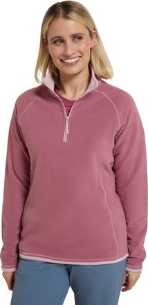 Mountain Warehouse Montana Womens Microfleece - Breathable Ladies Sweater, Quick Drying Pullover, Warm Fleece Jacket, Half Zip - For Spring Summer, Travelling, Outdoors 
