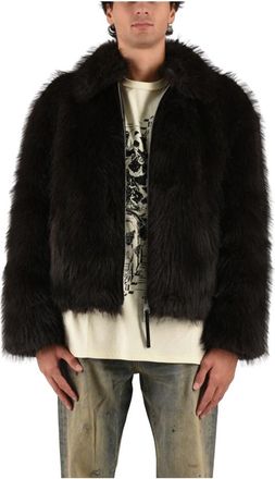 Purple Shearling Jas - Heren - Jassen - Bruin - M - Wol - Jassen
