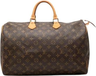 Louis Vuitton Pre-owned Speedy 40 - Dames - Vintage Handtas - Bruin - ONE Size - Leer - Vintage