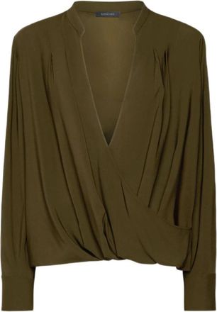 Elena Miro Overhemden, Dames, Groen, 7Xl, Blouse met ruches