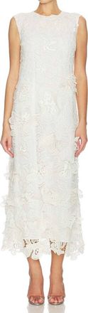 Jonathan Simkhai Dahlia Lace Midi Dress In White