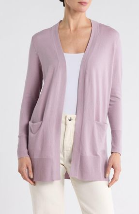 Nordstrom Open Front Cardigan in Purple Fog at Nordstrom Rack, Size Xx-Small