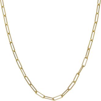 Italian Gold, Inc 10K 2.5Mm Polished Paperclip Necklace