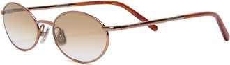 Brunello Cucinelli Oval-frame Sunglasses - Pink - One Size