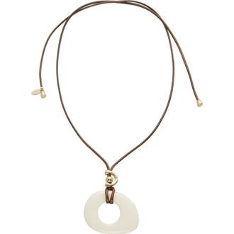 Ettika Abstract Pendant Cord Necklace in Black at Nordstrom Rack