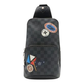 Louis Vuitton Pre-owned Avenue Damier Graphite Schoudertas - Heren - Pre-owned - Grijs - Maat: ONE Size