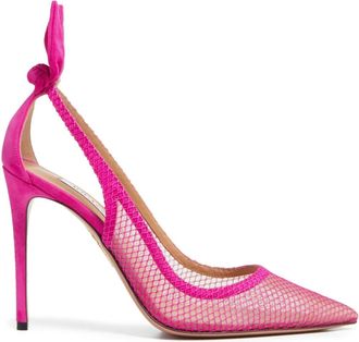 Aquazzura 105 mm pumps met strik-detail - Roze