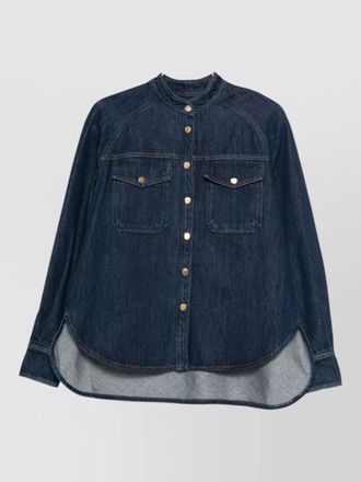 Forte_Forte cotton denim shirt long sleeves buttons