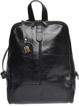 Anna Luchini Zwart Rundleer Tas