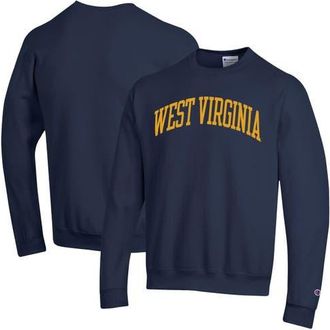 Champion Mens Champion Navy West Virginia Mountaineers Basic Arch Fleece Pullover Sweatshirt at Nordstrom, Size Xx-Large